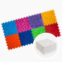 Orthopädische Massagematte Ortek „Puzzle Mix“ 8 Module GESCHENK