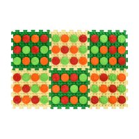 Massagematte „Ortek Mix Puzzles“ 6 Elemente + 6 Sätze Module „Muster“