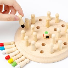 Mentalschach – Montessori-Holzspielzeug zur Förderung von Gedächtnis und Konzentration