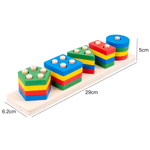Formen-Sortierer – Montessori-Holzspielzeug
