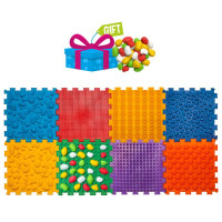 Massagematte Ortek Mix Puzzle, 8 Teile + Modulsatz «Kieselsteine»