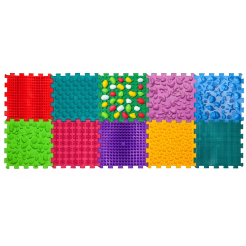 Massagematte Ortek Mix Puzzle, 10 Teile + Modulsatz «Kieselsteine»