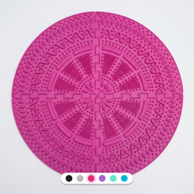 Massagematte Ortek Stacheln, 4 Sektionen Rosa