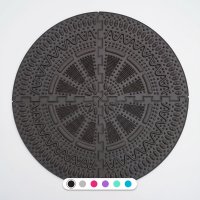 Massagematte Ortek Stacheln, 4 Sektionen Graphit