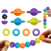 Magnetische Anti-Stress-Kugeln UFO aus Silikon, 4er-Set