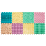 Massagematte Puzzle Mix Pastell 8 Elemente für Hunde Puzzle 