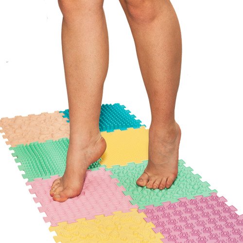 Massagematte Puzzle Mix Pastell 6 Elemente
