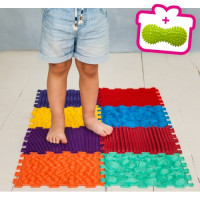 Orthopädische Sensorik Strukturmatten Massagematte Puzzle "Meeresstrand" 8 Elemente
