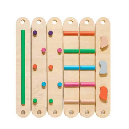 Holz-Balancierbalken, Balancierpfad aus Holz Set mit 6 Balken