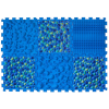 Orthopädische Sensorik Strukturmatten Puzzle "Mix" 6 Elemente Blaue Kieselsteine