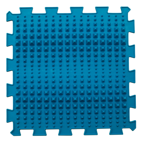 Orthopädische Sensorik Strukturmatten Puzzle "Mix" 6 Elemente Blaue Kieselsteine