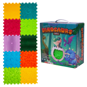 Massagematte Ortek «Dinosaurier Puzzle» 10 Elemente
