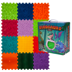 Massagematte Ortek «Dinosaurier Puzzle» 12 Elemente