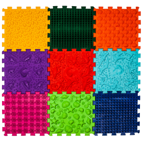 Massagematte Ortek «Dinosaurier Puzzle» 9 Elemente