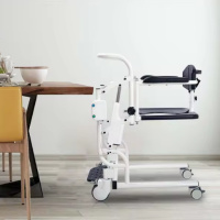 Professioneller Rollstuhl mit elektrischem Lift Toilettenrollstuhl auf Rädern mit Sitzverstellung