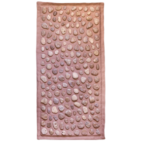 Massagematte mit natürlichen Kieselsteinen und einer Schaumstoffschicht innen "Ortek" SOFT 93x44 cm