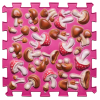 Orthopädische Sensorik Ortek Strukturmatten "Pilze" Bunt Rosa 1 Element
