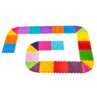 Orthopädische Sensorik Strukturmatten "Puzzle" 16 Elemente + 10 Dreiecke