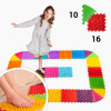 Orthopädische Sensorik Strukturmatten "Puzzle" 16 Elemente + 10 Dreiecke