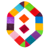 Orthopädische Sensorik Strukturmatten "Puzzle" 14 Elemente + 8 Dreiecke