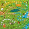 Orthopädische Sensorik Strukturmatten für Kinder und Erwachsene Puzzle "Mix" 10 Elemente mit Spiel Waldabenteuer