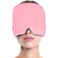 Kühl- und Wärmekompresse für den Kopf mit 360° Gel Rosa