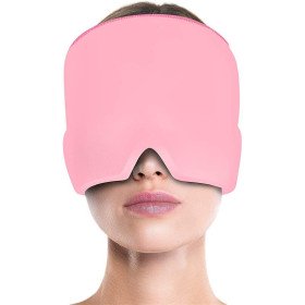 Kühl- und Wärmekompresse für den Kopf mit 360° Gel Rosa