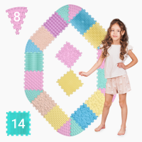 Massagematte Ortek Mega Mix Puzzle 14 Teile + 8 Sektoren PASTELL