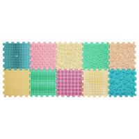 Massagematte Puzzle Mix Pastell  10 Elemente