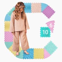 Massagematte Ortek Puzzle Mix 10 Teile + 6 Sektoren PASTELL