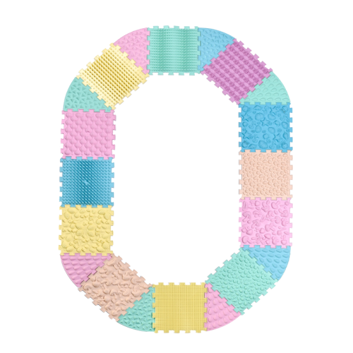 Massagematte Ortek Mega Mix Puzzle 12 Teile + 8 Sektoren PASTELL