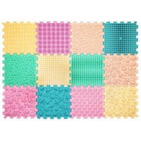 Massagematte Puzzle Mix Pastell  12 Elemente