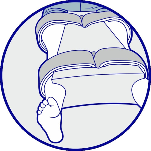 Orthopädisches Kissen zur Fixierung der Hüfte Bandage 45x30cm Olvi J2506