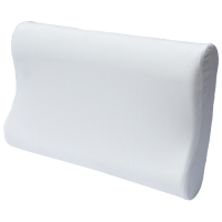 Orthopädisches Kopfkissen für Erwachsene mit Memory-Effekt mit Rollen weich 58x40cm XL "Cloud" Olvi J2526 Milchig Weiß