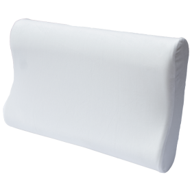 Orthopädisches Kopfkissen für Erwachsene mit Memory-Effekt mit Rollen weich 58x40cm XL "Cloud" Olvi J2526 Milchig Weiß