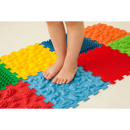 Massagematte «Ortek Mix Puzzles» 10 Elemente + «Muster» als Geschenk