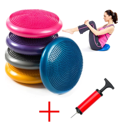 Balancierendes Massagekissen D 33cm aufblasbar mit Pumpe