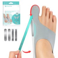 Bandage Hallux Valgus mit Metallplatte und Spannungsregulierung 